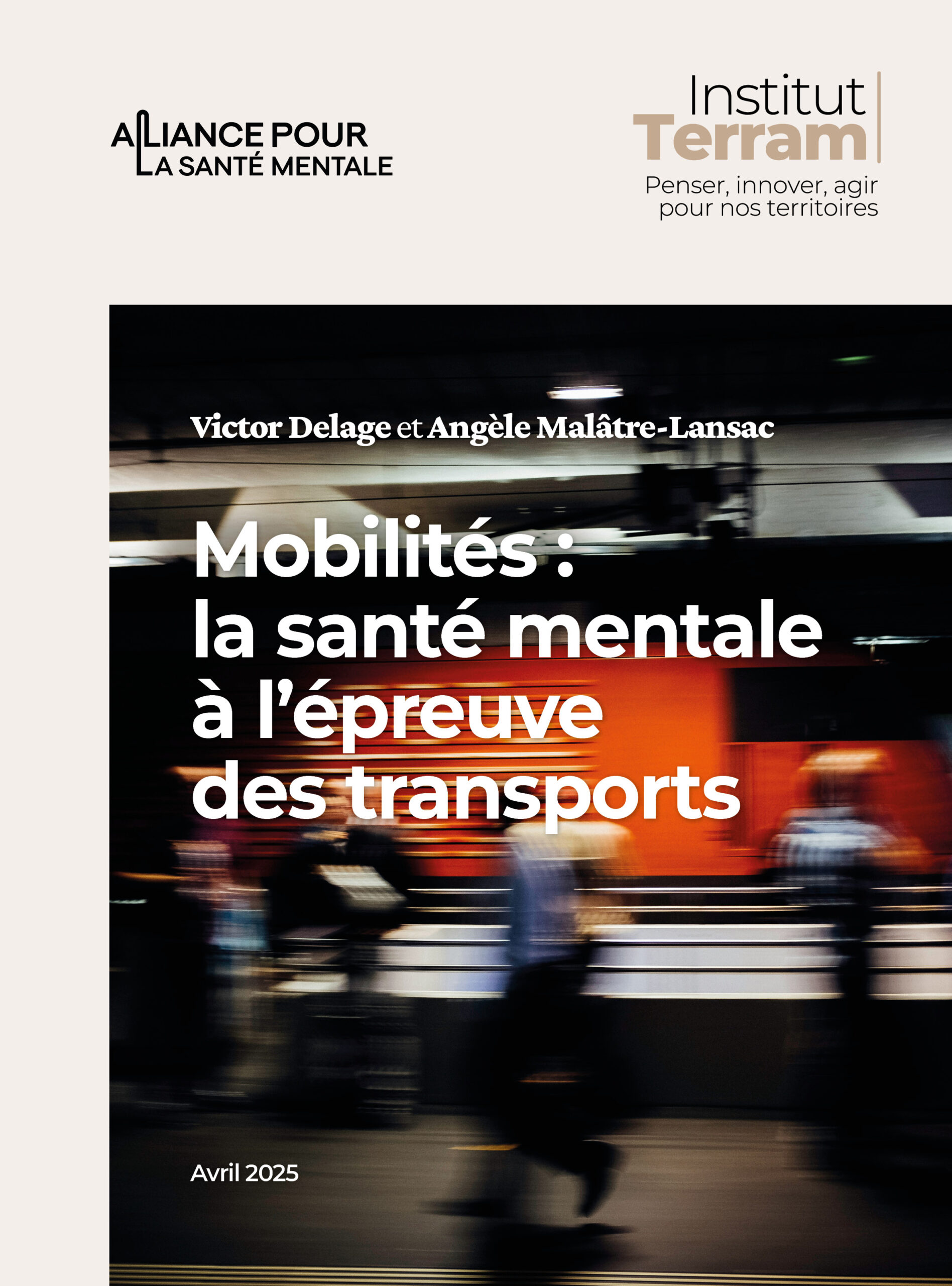 L&rsquo;Alliance pour la santé mentale co-signe avec l’Institut Terram l’étude « Mobilités : la santé mentale à l’épreuve des transports »